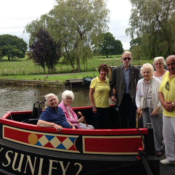 Narrowboat trip provided by our Rotary Club